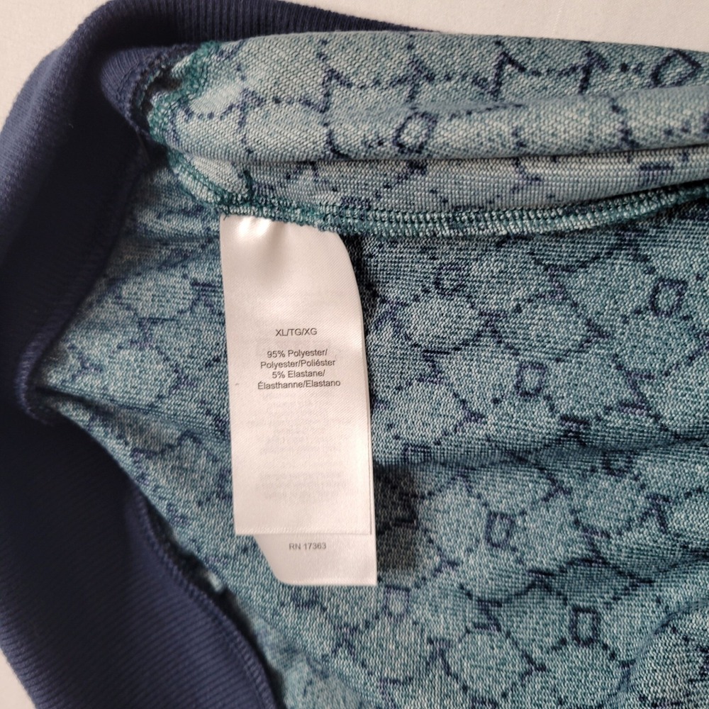 DKNY Womens Teal Logo Print Henley Top and Wide Leg Pajama Set XL New Lounge - Picture 13 of 16